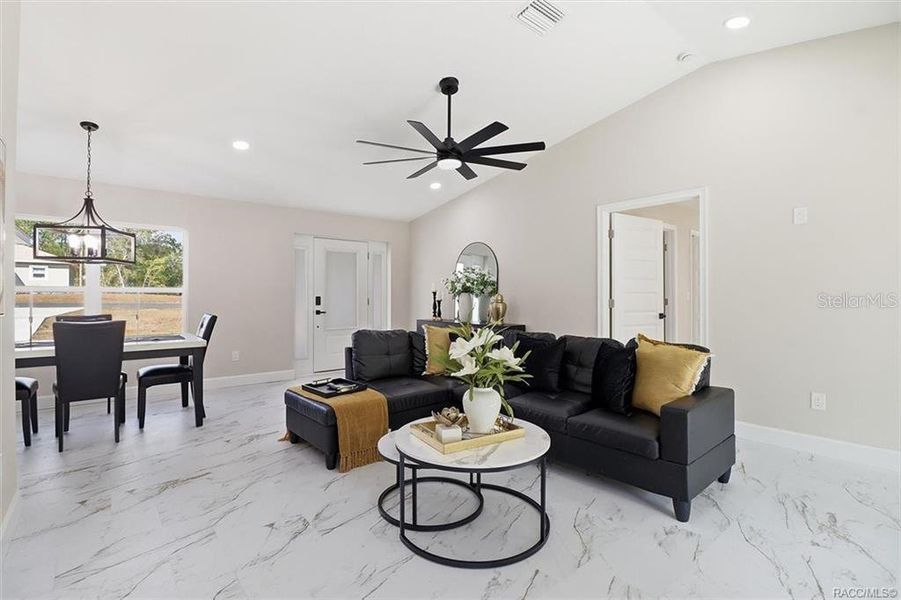 Furnished interior view inside a new home in , Citrus Springs (Image 13).