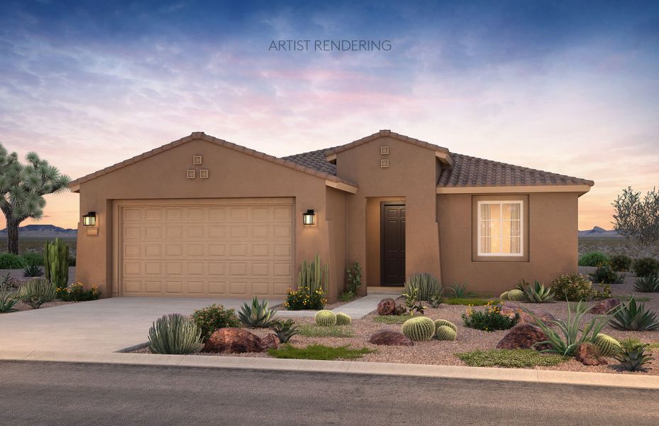 Representative exterior photo of a completed home built from the Sanctuary by Del Webb in Del Webb at Rocking K, Tucson, AZ (Image 15).