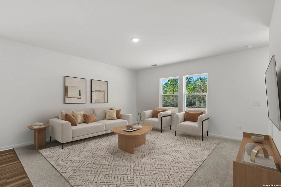 Furnished interior view inside a new home in Sutton Farms, San Antonio (Image 4).