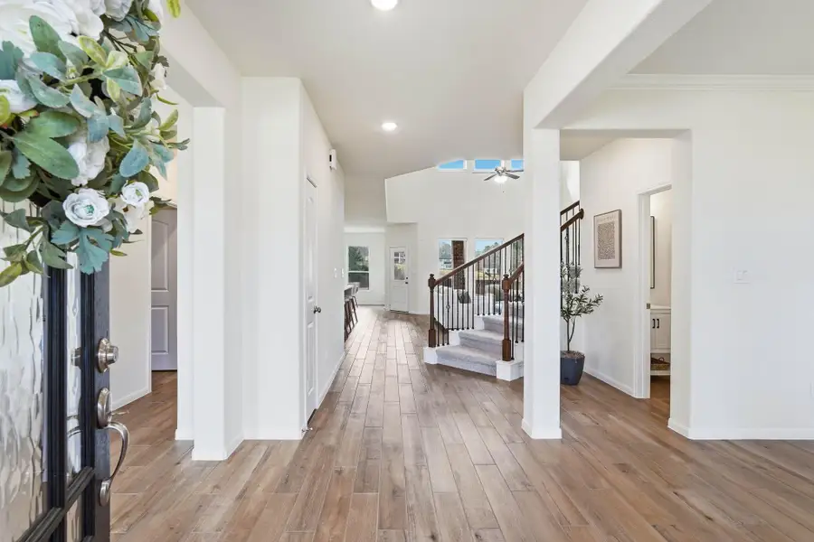 Furnished interior view inside a new home in Waterstone on Lake Conroe, Montgomery (Image 6).