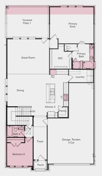 Additional highlights include: Gourmet kitchen 2, additional downstairs bedroom, 8' doors, media room, extended owner's suite and slide-in tub in owner's bath.