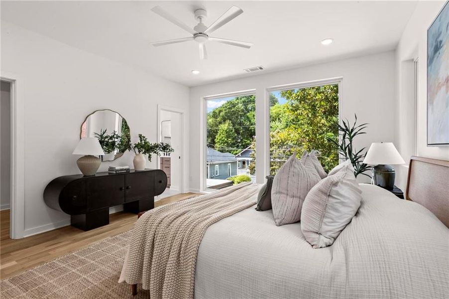 Furnished interior view inside a new home in , Atlanta (Image 33).