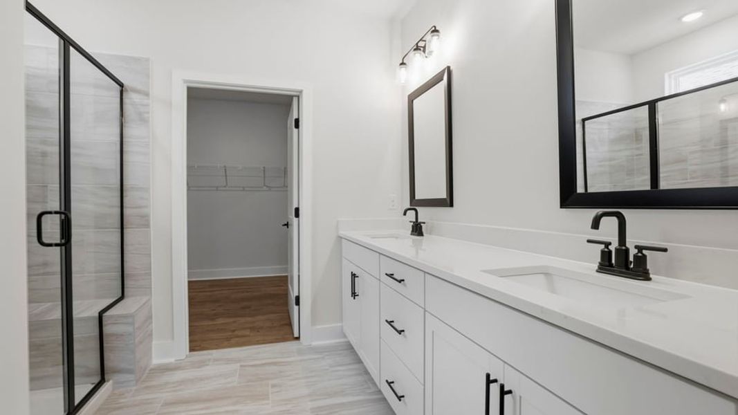 Furnished interior view inside a new home in Whitehawk Meadows, Travelers Rest (Image 11). Furnished interior view inside a new home in Whitehawk Meadows, Travelers Rest (Image 11).