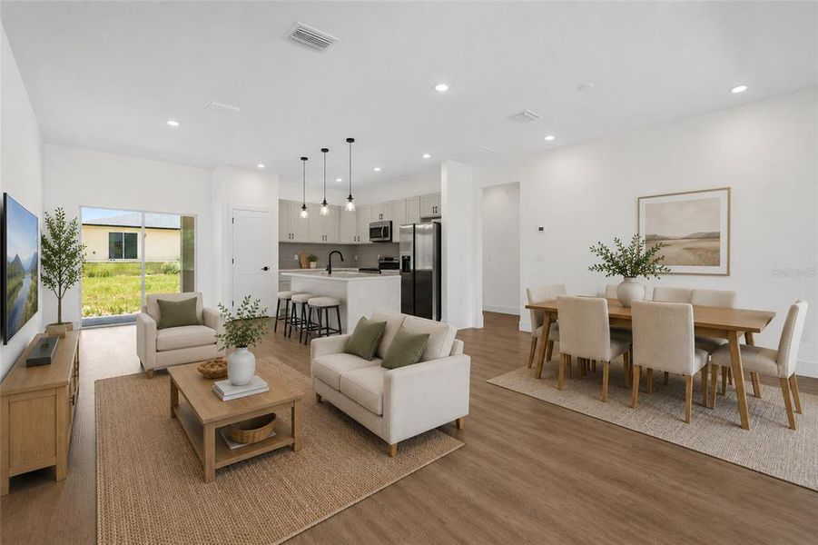 Furnished interior view inside a new home in , Citrus Springs (Image 6).