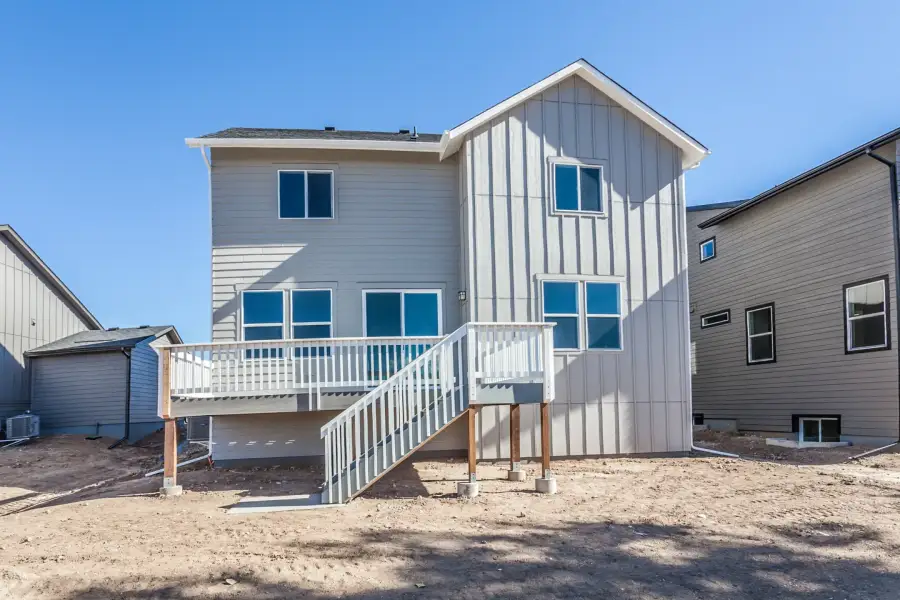 Exterior details and patio area of a home in Trailside, Timnath (Image 27).