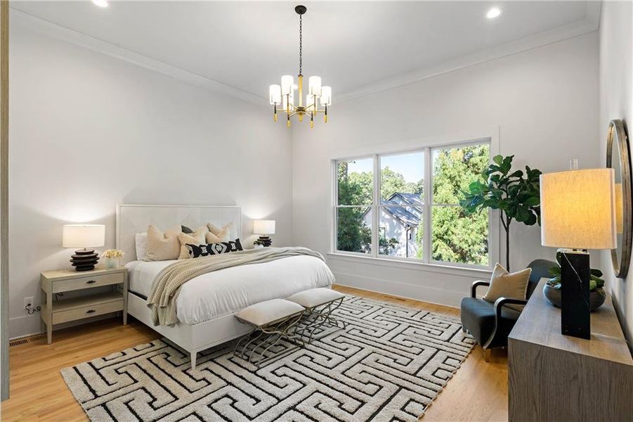 Furnished interior view inside a new home in , Marietta (Image 30).