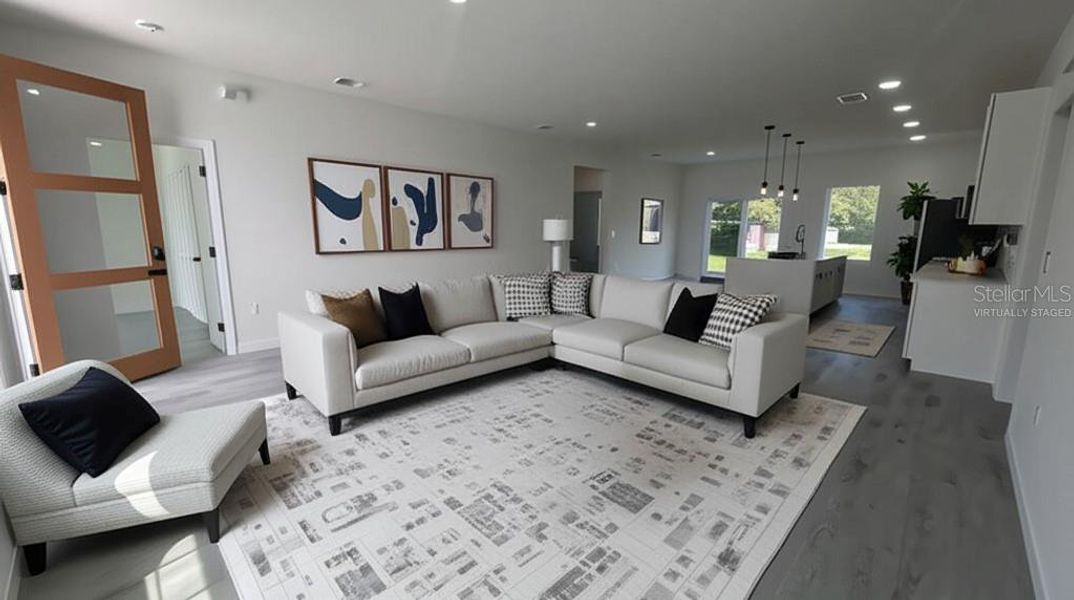 Living room - Virtually Staged Living room - Virtually Staged