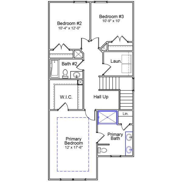 2D floor plan layout of this home in Bluefield, Lexington, SC (Image 3).