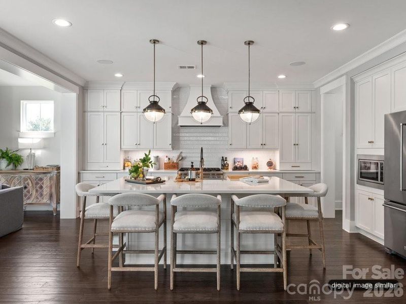 Furnished interior view inside a new home in , Huntersville (Image 4).
