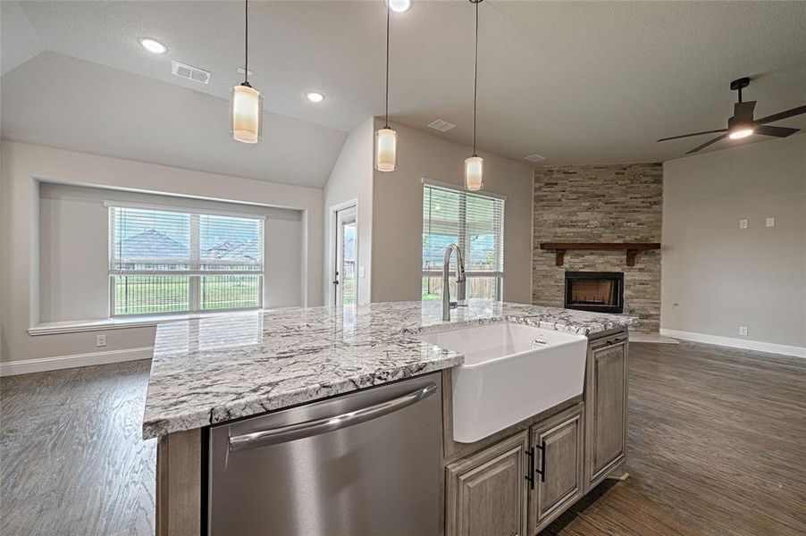 Furnished interior view inside a new home in Parks at Panchasarp Farms, Burleson (Image 10).