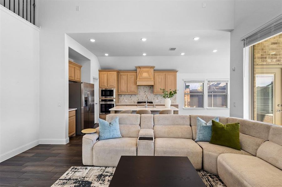 Furnished interior view inside a new home in Union Park Classic 60, Little Elm (Image 15).