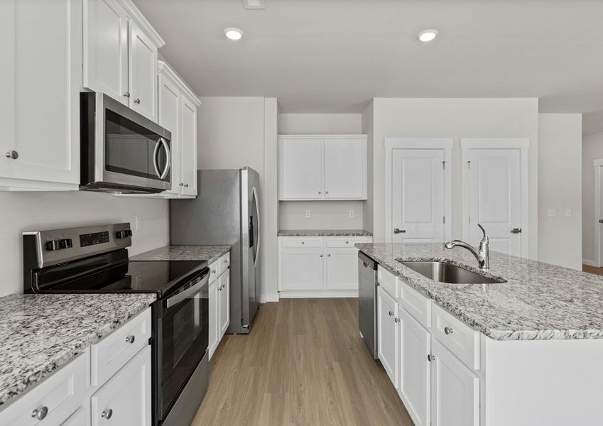 Angled-view of the kitchen