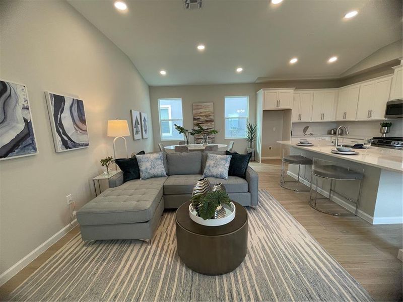 Furnished interior view inside a new home in Center Lake on the Park, St. Cloud (Image 24).
