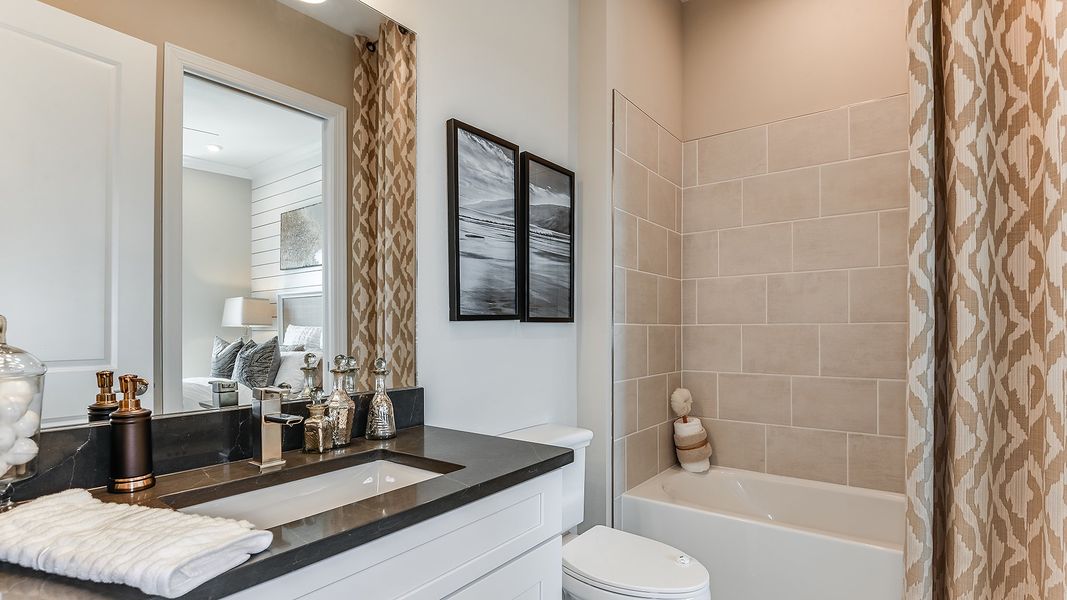 Furnished interior view inside a new home in Esplanade by the Islands Coach Homes, Naples (Image 14).