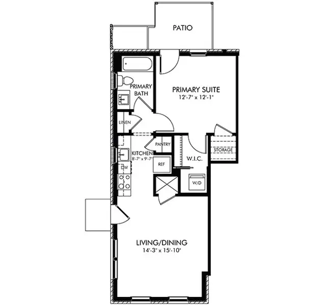 2D floor plan layout of this home in Preston Park, Spring Hill, TN (Image 2).