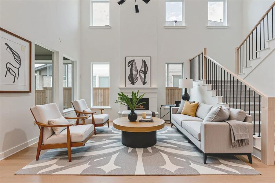 Furnished interior view inside a new home in The Grove Frisco - 40' Lots, Frisco (Image 12).