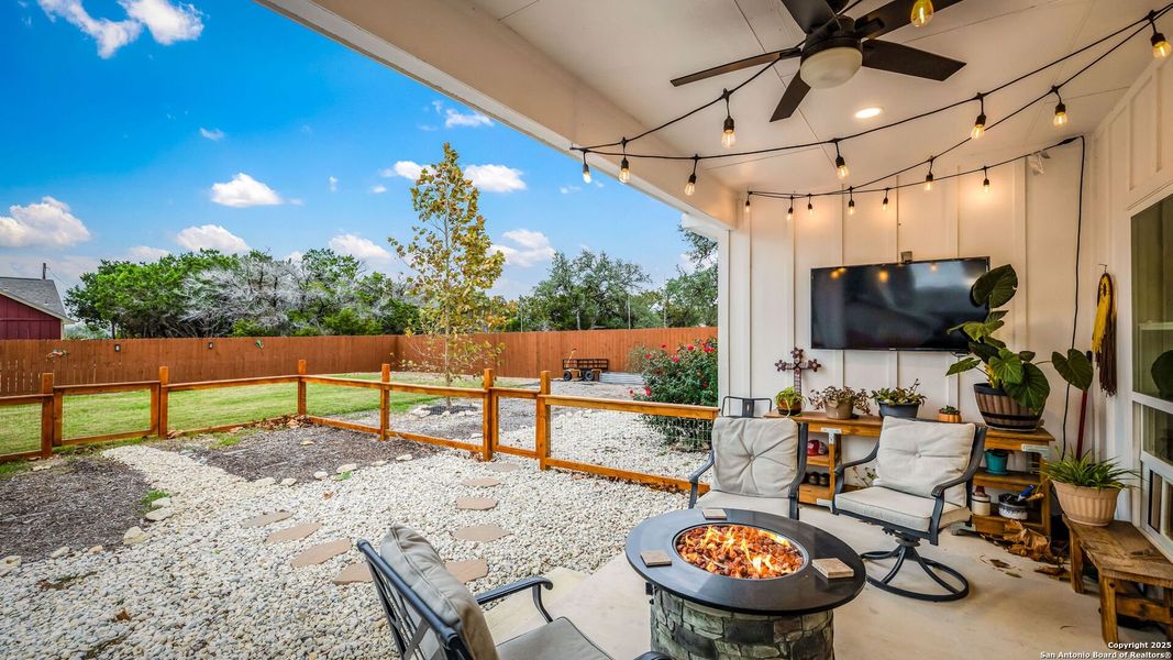 Exterior details and patio area of a home in , Spring Branch (Image 20).