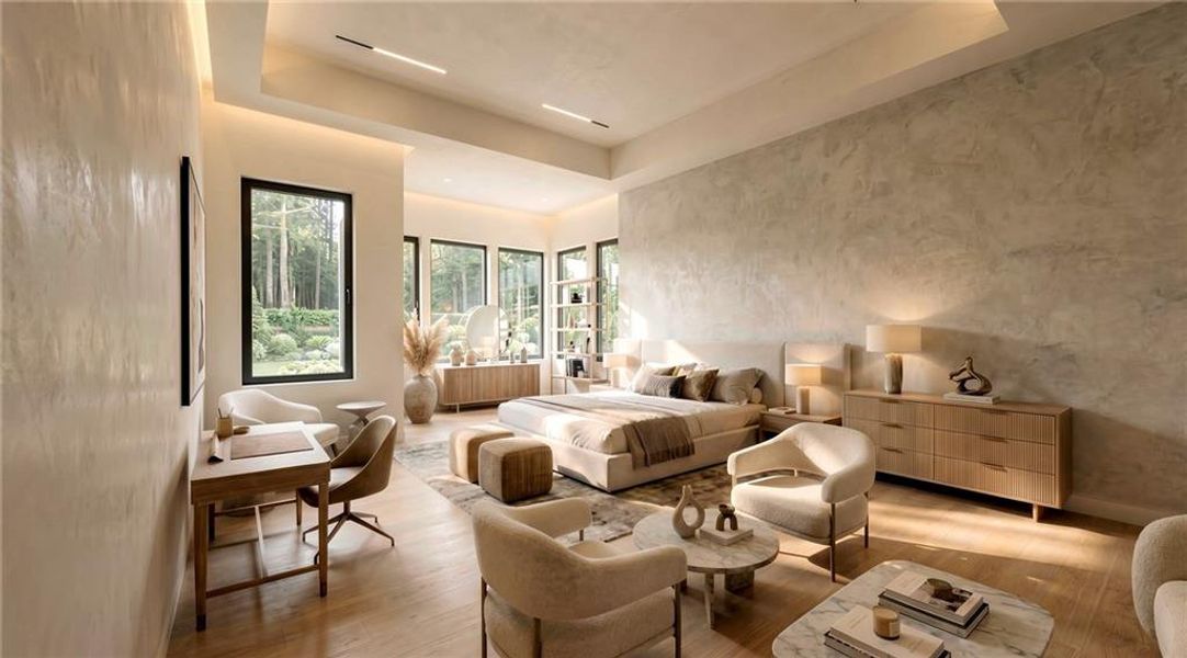 Furnished interior view inside a new home in , Fairburn (Image 9).