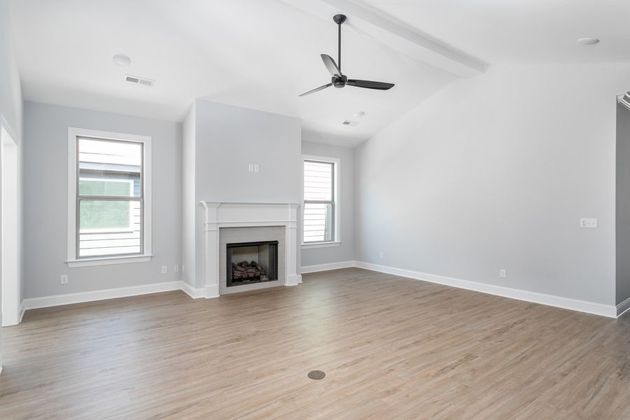 Representative unfurnished interior of a home built from the The Hunter by Greentech Homes LLC in The Thicket at Sedman Hills, Hixson (Image 15).