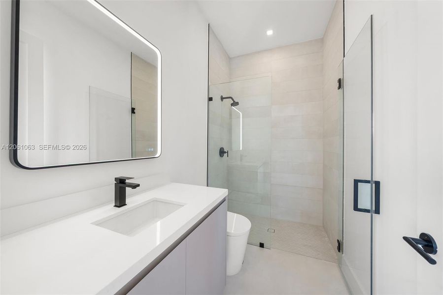 Furnished interior view inside a new home in , Coral Gables (Image 11).