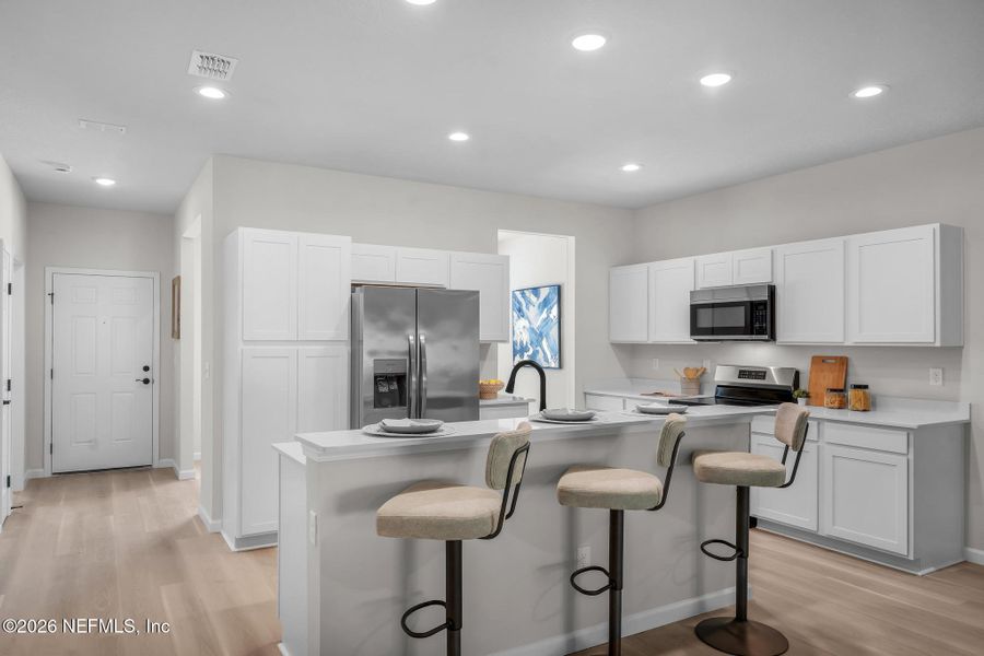 Furnished interior view inside a new home in , Jacksonville (Image 12).