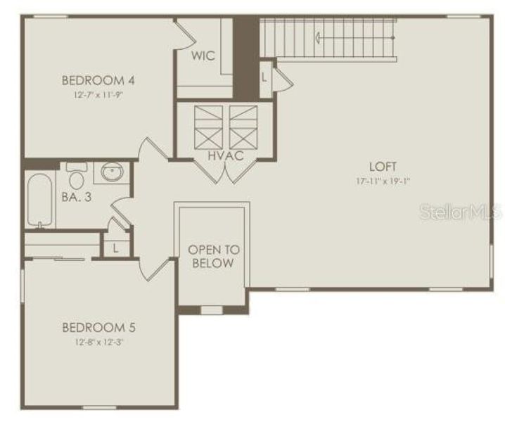 2D floor plan layout of this home in EverBe, Orlando, FL (Image 3). 2D floor plan layout of this home in EverBe, Orlando, FL (Image 3).