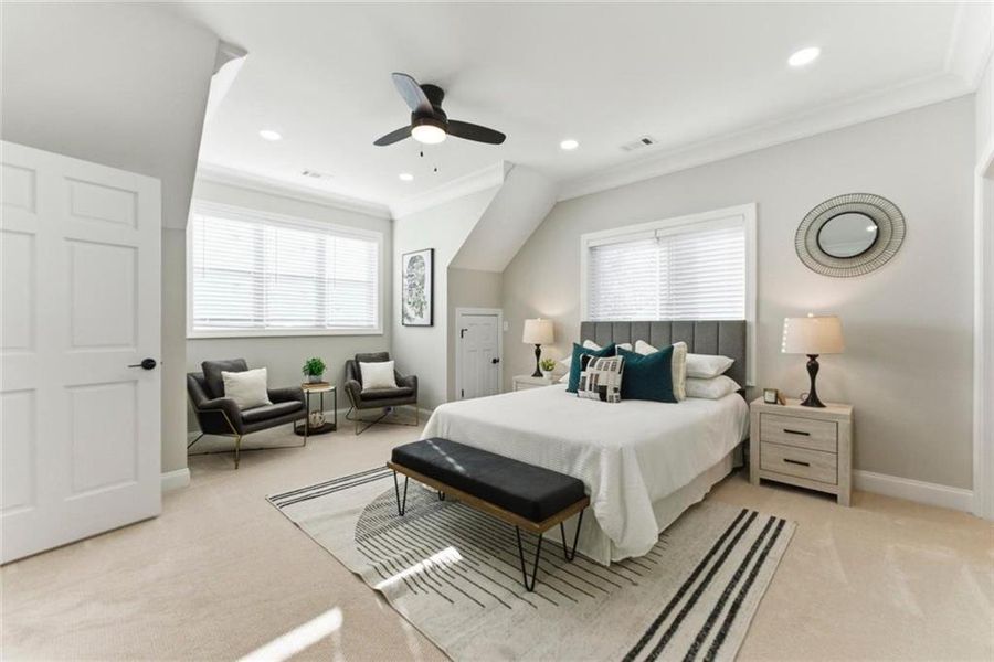 Furnished interior view inside a new home in , Atlanta (Image 26). Furnished interior view inside a new home in , Atlanta (Image 26).