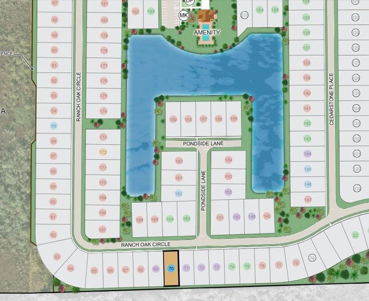 Veranda Oaks ~ Site Map