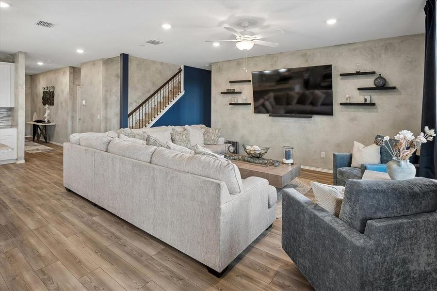 Furnished interior view inside a new home in Whitewing Trails, Princeton (Image 10).