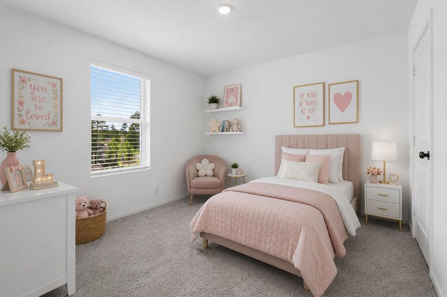 Second Bedroom,A welcoming bedroom with natural light and room to make the space your own. Virtually staged