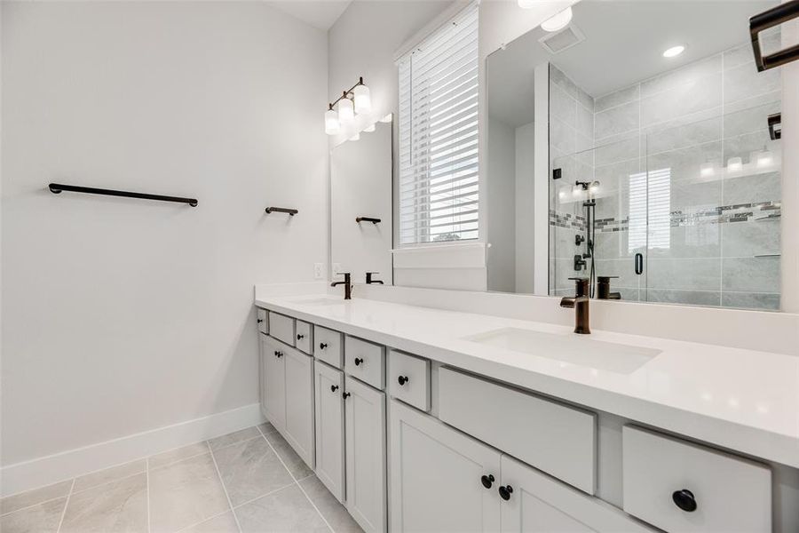 Furnished interior view inside a new home in Collin Creek, Plano (Image 9).