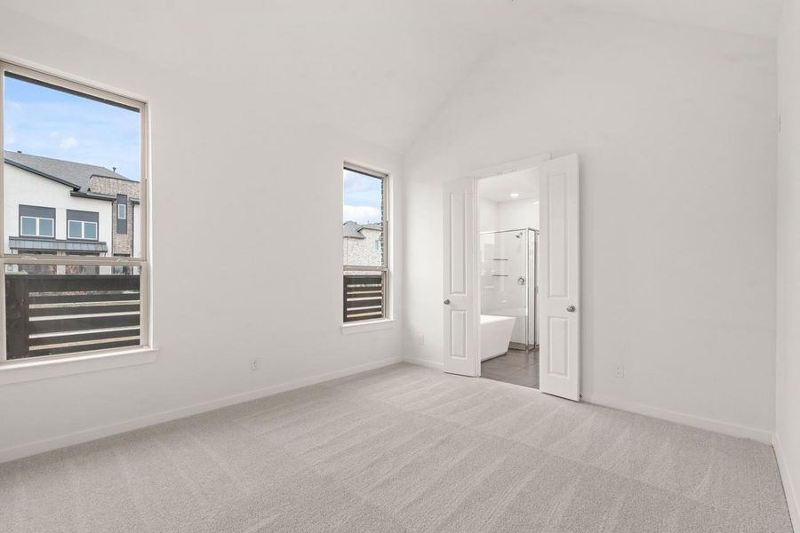 Spacious, unfurnished interior of a new home in Bridgeland, Cypress (Image 13).