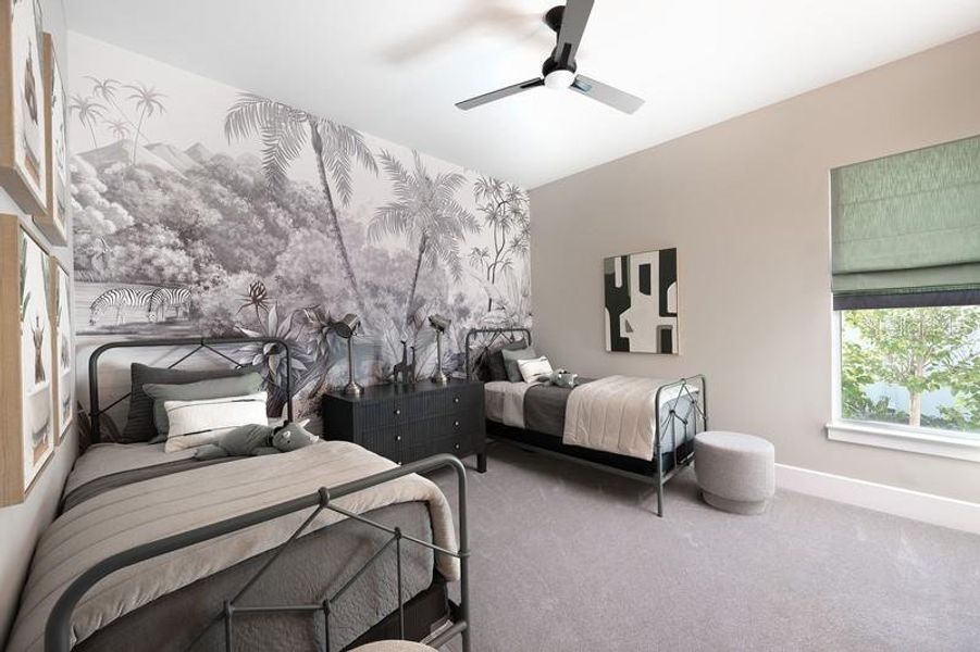 Furnished interior view inside a new home in , Orlando (Image 22).