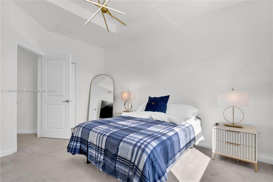 Furnished interior view inside a new home in , Miami (Image 14).