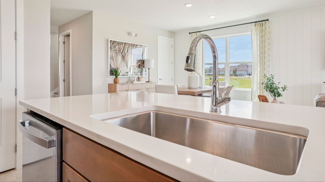 Representative furnished interior of a home built from the Sweetgum by DRB Homes in Ardisia Park, New Smyrna Beach (Image 15).