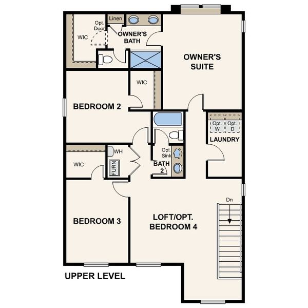 2D floor plan layout of this home in Legato, Commerce City, CO (Image 4).