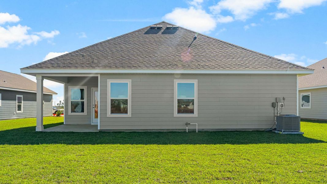 Representative exterior photo of a completed home built from the The Riverside by D.R. Horton in Liberty, Panama City, FL (Image 26).