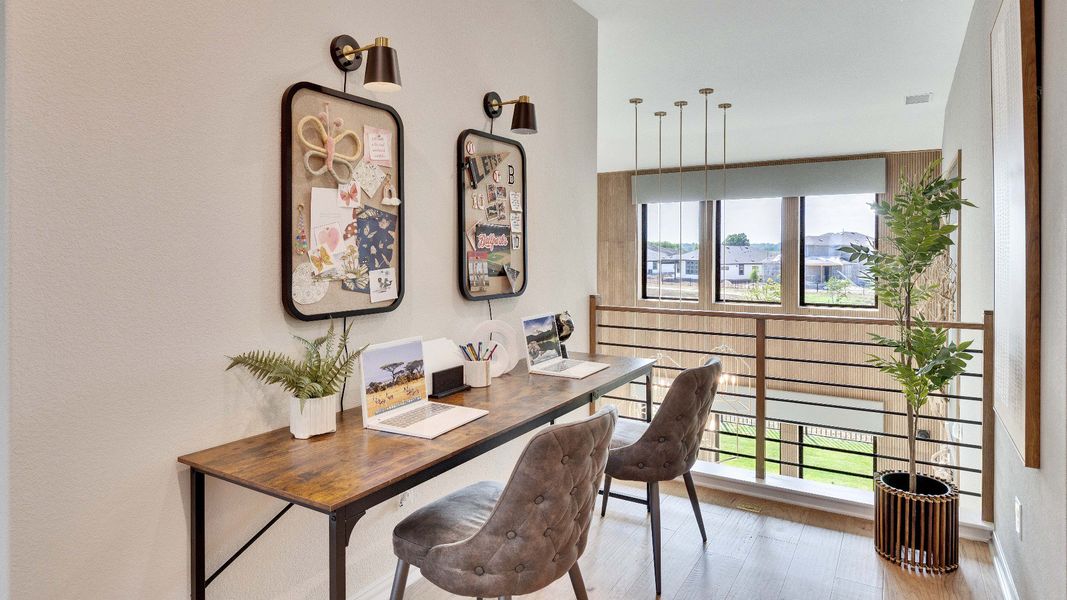 Representative furnished interior of a home built from the Elm by DRB Homes in Anthem, Kyle (Image 18).