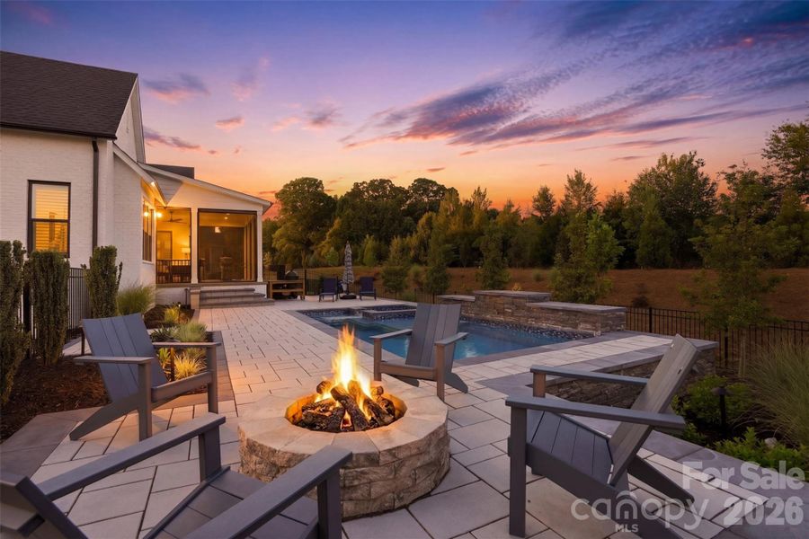 Exterior details and patio area of a home in , Waxhaw (Image 23).