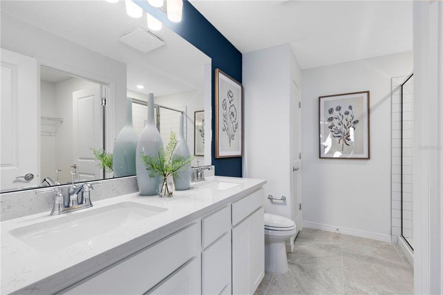 Furnished interior view inside a new home in Silverleaf Oaks, Winter Garden (Image 23).