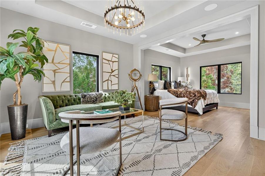 Furnished interior view inside a new home in , Atlanta (Image 53).