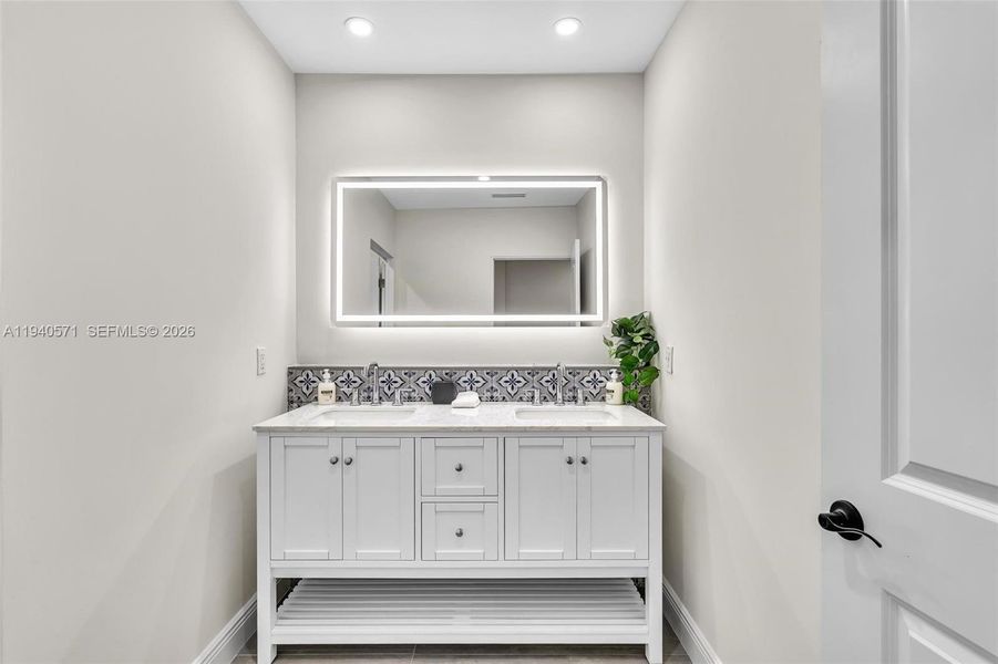 Furnished interior view inside a new home in , Miami (Image 15).