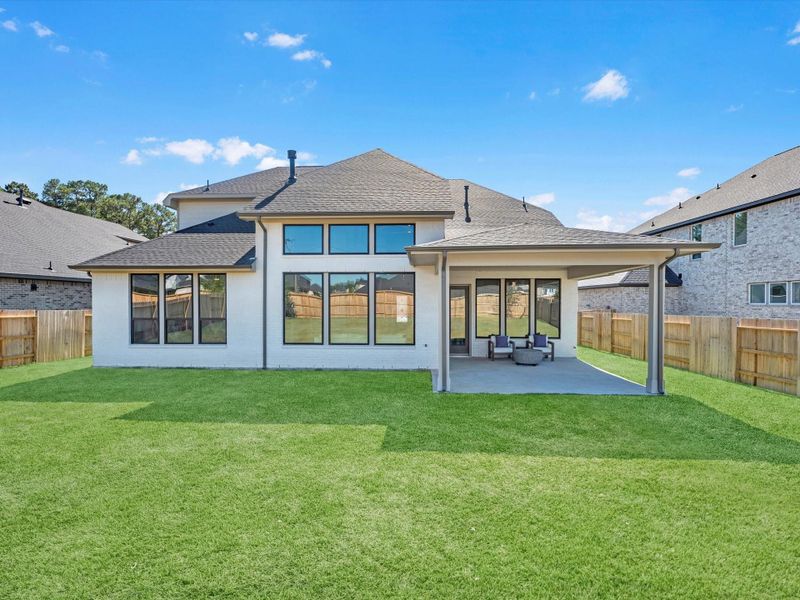 Exterior details and patio area of a home in Brook Bend at Clopton Farms, Montgomery (Image 4). Exterior details and patio area of a home in Brook Bend at Clopton Farms, Montgomery (Image 4).