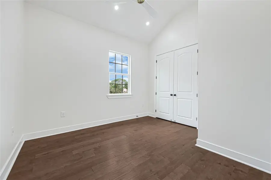Spacious secondary bedrooms with convenient built-in closets.