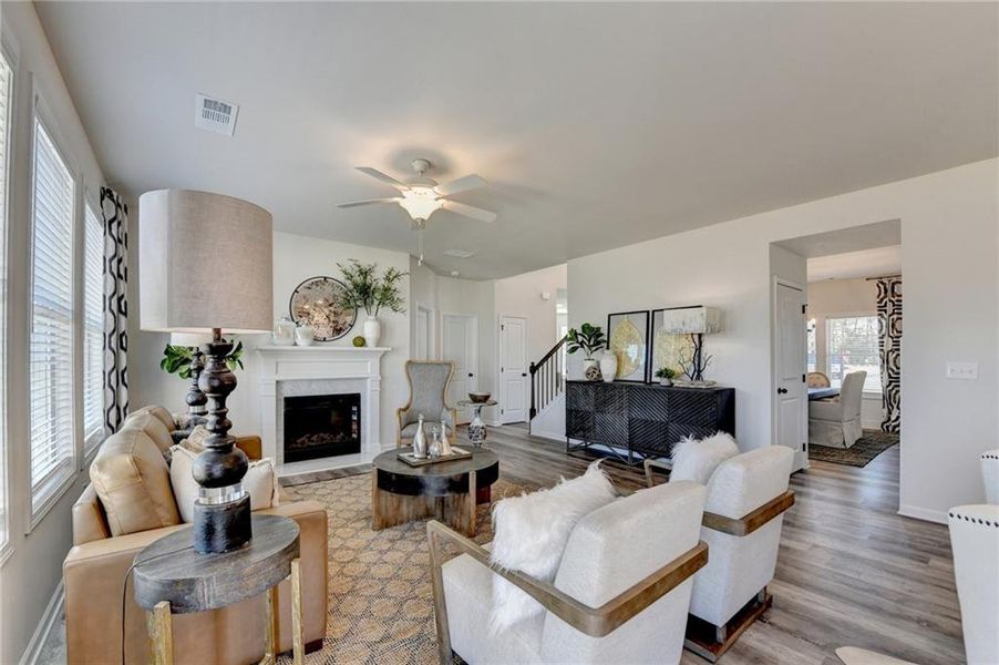 Furnished interior view inside a new home in , Auburn (Image 5).