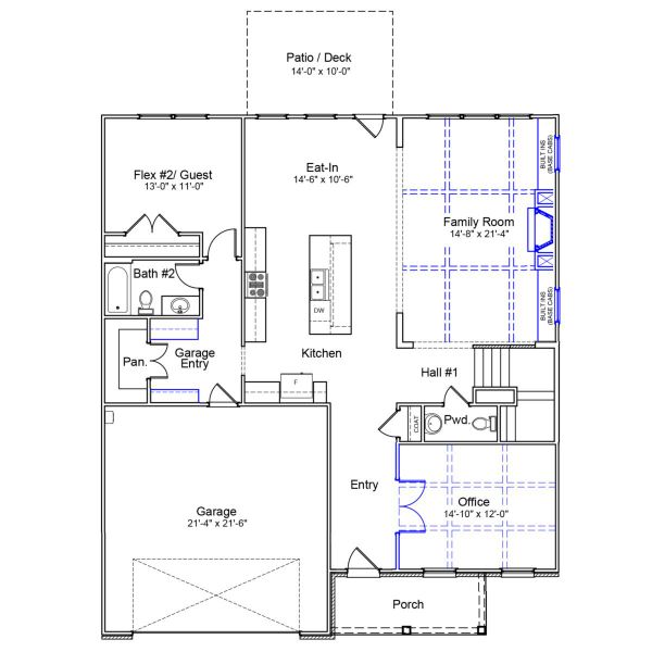 2D floor plan layout of this home in Lilah Grove, Summerfield, NC (Image 5). 2D floor plan layout of this home in Lilah Grove, Summerfield, NC (Image 5).
