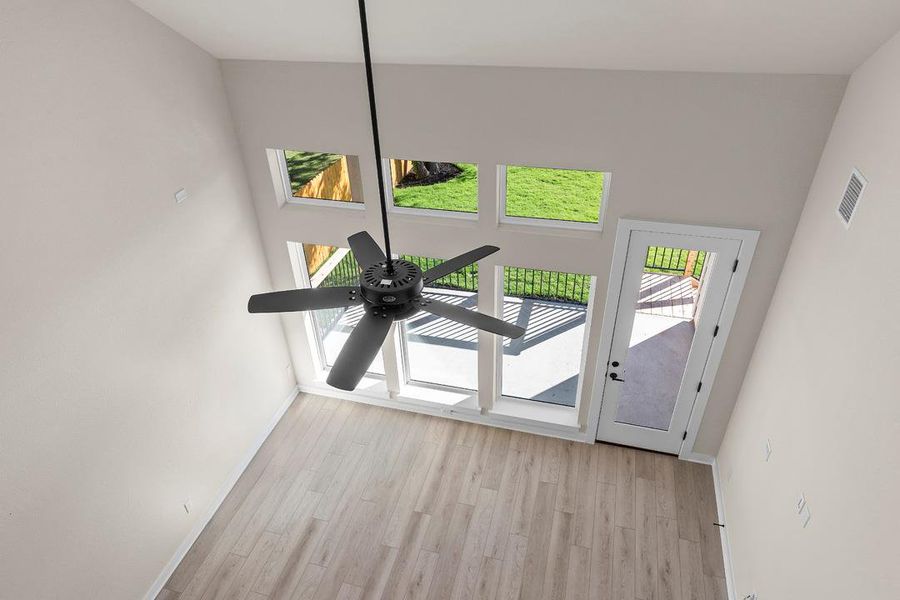 Spacious, unfurnished interior of a new home in Terrace Collection at Heritage, Dripping Springs (Image 18). Spacious, unfurnished interior of a new home in Terrace Collection at Heritage, Dripping Springs (Image 18).