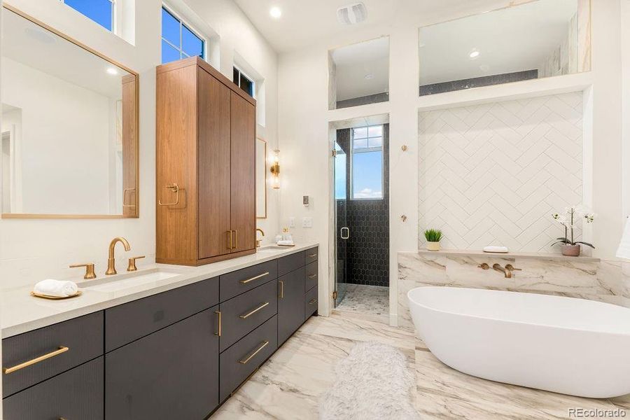 Furnished interior view inside a new home in , Parker (Image 42).