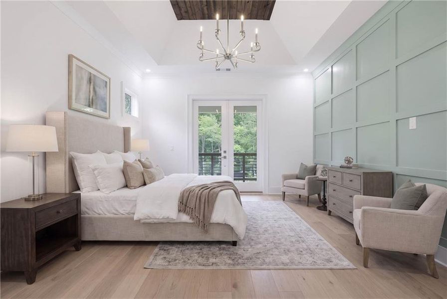 Furnished interior view inside a new home in , Cumming (Image 36).