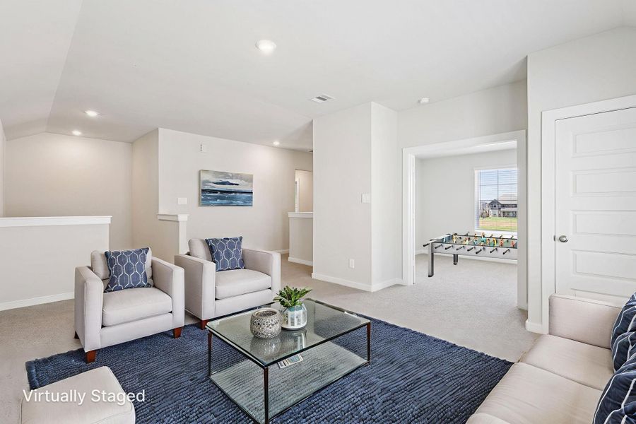Furnished interior view inside a new home in Pine Lake Cove - Classic Series, Montgomery (Image 15).
